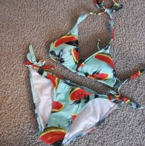 BNWOT Asos Tropical Watermelon Bikini